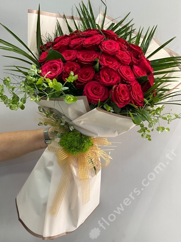 Authentic Love 21 Red Rose Bouquet