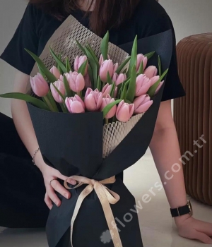 20 Pink Tulip Bouquet