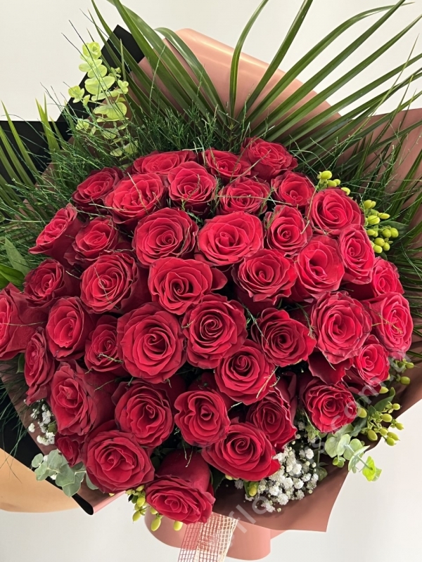 Deluxe 41 Red Rose Bouquet