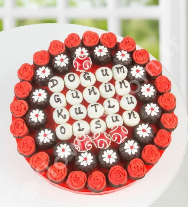 Cookie and Truffle Cake Bouquet