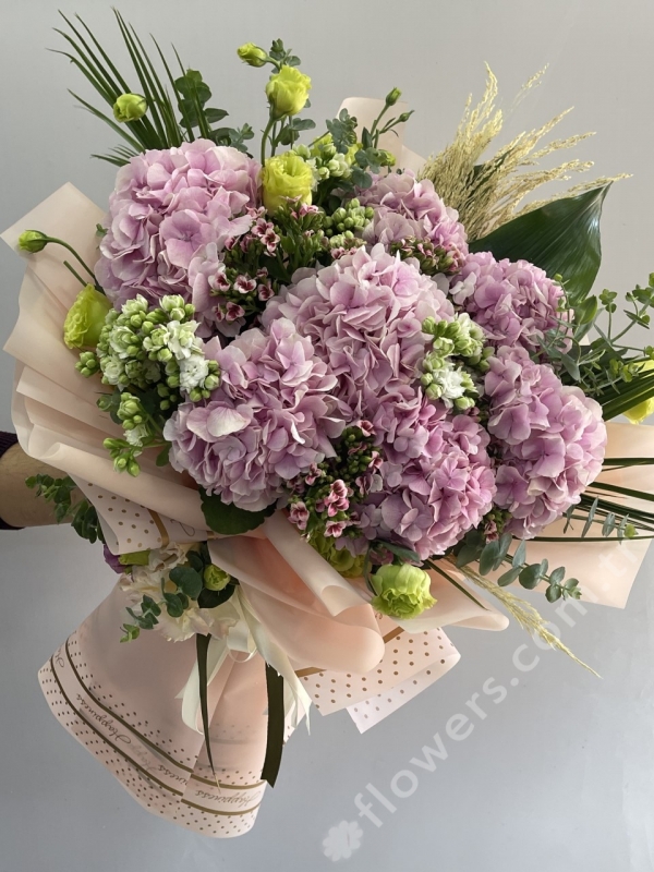 Pink Hydrangea Bouquet